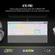 Bàn phím cơ có dây Corsair K70 PRO-WHT-OPX Silver-RGB