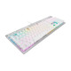 Bàn phím cơ có dây Corsair K70 PRO-WHT-OPX Silver-RGB