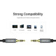 Cáp âm thanh 3.5mm AUX 1m Male to Male Unitek Y-C926ABK