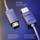 Cáp chuyển đổi DisplayPort to HDMI dài 1.5m 1080p@60Hz VENTION HAD-BG