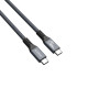 Cáp ThunderBolt 4 8K Type-C dài 2m ORICO TBZ4-20-GY-BP