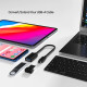 Cáp USB-C sang USB-A 5Gbps dài 0,2m UNITEK Y-C476BK