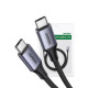 Cáp sạc nhanh USB Type-C to Type-C dài 1m 240W tốc độ 480Mbps Ugreen 15311