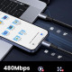 Cáp sạc nhanh USB Type-C to Type-C dài 1m 240W tốc độ 480Mbps Ugreen 15311