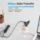 Hub chuyển Type-C sang 4 cổng USB 3.0 Unitek H1319A Hồng