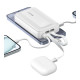 Sạc dự phòng Anker Zolo 30W 10000mah Dual Cable Type C - Lightning White (A1680H21)