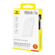 Sạc dự phòng Baseus EnerFill FP11 10000mAh 15W Moon White (P1008210C213-00)