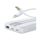 Sạc dự phòng Baseus Lipow Dual-Cable 10000mAh 22.5W White (P10079101213-00)