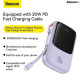 Sạc dự phòng Baseus Qpow Pro Digital Display 20000mAh 20W iP Edition Purple Overseas (PPQD030005)