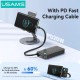 Sạc dự phòng USAMS CD224 20W 10000mAh TypeC Cable XY Series Black (10KCD22401)