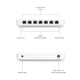 Switch PoE++ Unifi Ultra 210W Layer 2 USW-Ultra-210W (8 port/ 10/100/1000 Mbps)