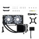 Tản nhiệt nước 2 Fan CPU TRYX PANORAMA 240 ARGB Black