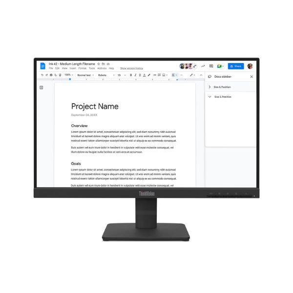 Màn hình LCD Lenovo ThinkVision S22-4e 64CBKAR6VN (21.5 inch/ 1920 x 1080/ 250 cd/m2/ 4ms/ 100Hz)