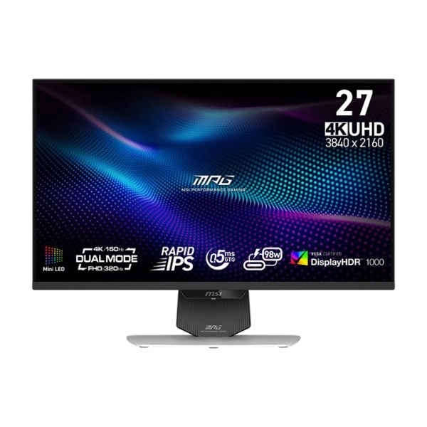 Màn hình LCD MSI MPG 274URDFW E16M (27 inch/ 3840 x 2160/ 400 cd/m2/ 0.5ms/ 160Hz)