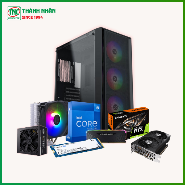 Máy bộ TNC Gaming 14400F (I5 14400F/ Ram 16GB/ SSD 500GB/ VGA 3060 12GB OC)