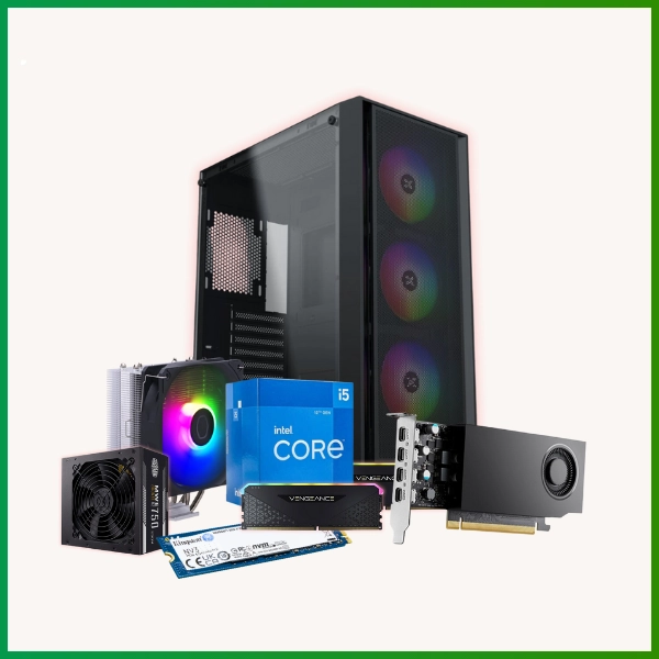 Máy bộ TNC Workstation 12400F (I5 12400F/ Ram 16GB/ SSD 500GB/ VGA A400 4GB)