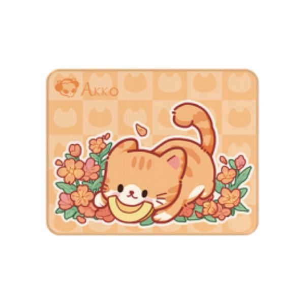 Miếng lót chuột AKKO Cat Theme Mousepad - Orange KATE