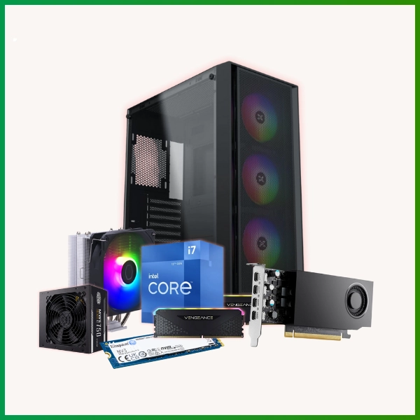 Máy bộ TNC Workstation 12700F (I7 12700F/ Ram 32GB/ SSD 1TB/ VGA A400 4GB)