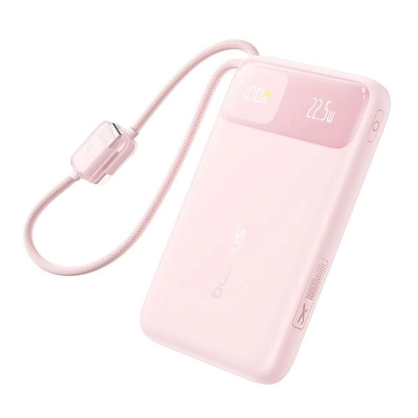 Sạc dự phòng Baseus EnerFill FC11 Digital Display Power Bank 20000mAh 22.5W E0027S07 (LVA064-2P-22) - Baby Pink