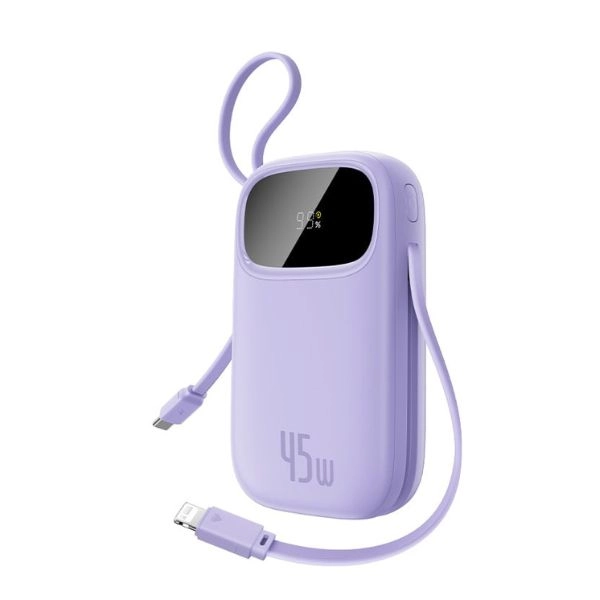 Sạc dự phòng Baseus EnerFill FC31 Qpow 3 Digital Display 10000mAh 45W E0028C02 (LVA059-1V-45) - Nebula Purple