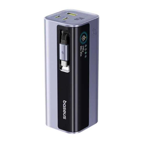 Sạc dự phòng Baseus EnerGeek GR11 Power Bank with Retractable Cable 20000mAh 145W Space Grey E0027B01 ( LVA061-2G-14)