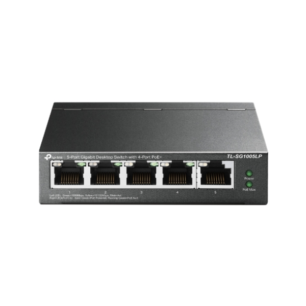 Switch PoE+ TP-Link TL-SG1005LP (5 port/ 10/100/1000 Mbps)