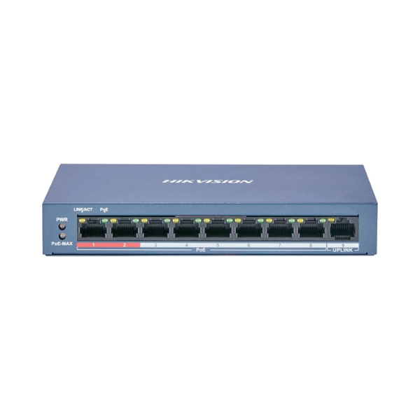 Switch PoE HIKVISION DS-3E0109P-E/M(B) (9 port/ 10/100 Mbps)