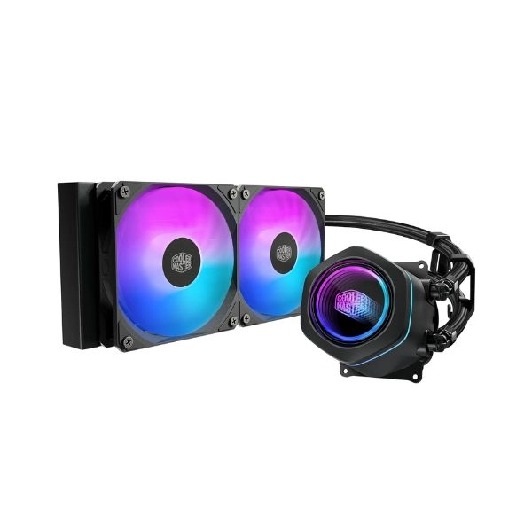 Tản nhiệt nước CPU 2 Fan Cooler Master MasterLiquid 240 Core Nex ARGB Black