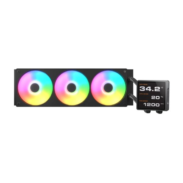 Tản nhiệt nước CPU 3 fan Cougar POSEIDON VISTEK PRO ARGB 360 (Black)
