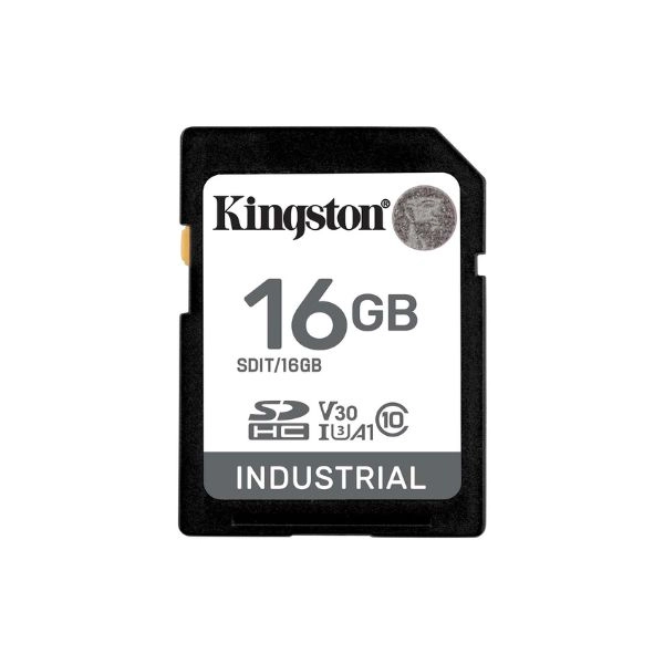 Thẻ nhớ SDHC Kingston 16GB Industrial -40C to 85C C10 UHS-I U3 V30 A1 pSLC (SDIT/16GB)