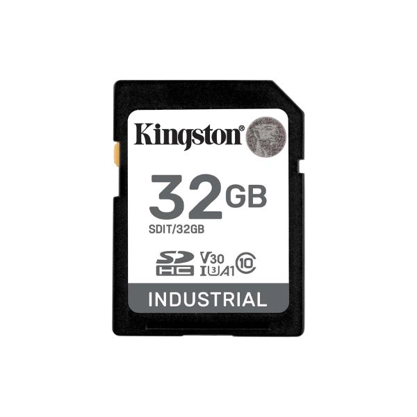 Thẻ nhớ SDHC Kingston 32GB Industrial -40C to 85C C10 UHS-I U3 V30 A1 pSLC (SDIT/32GB)