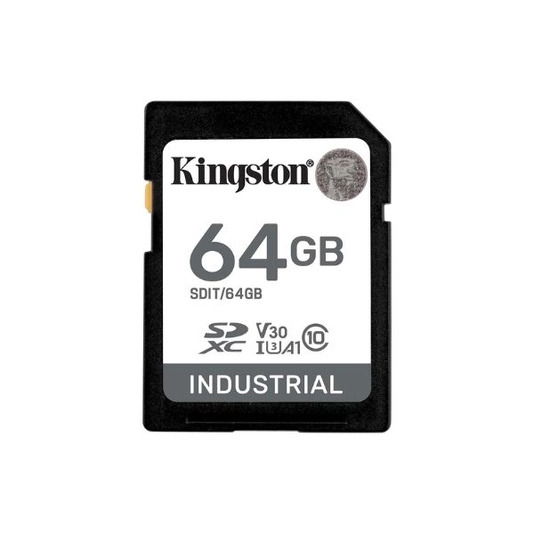 Thẻ nhớ SDHC Kingston 64GB Industrial -40C to 85C C10 UHS-I U3 V30 A1 pSLC (SDIT/64GB)
