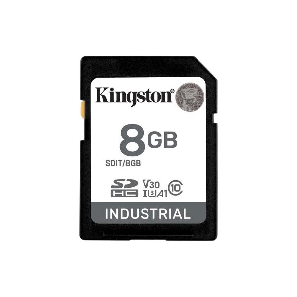 Thẻ nhớ SDHC Kingston 8GB Industrial -40C to 85C C10 UHS-I U3 V30 A1 pSLC (SDIT/8GB)