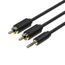Cáp Loa 3.5mm sang 2 đầu RCA dài 30m UNITEK C9024BK