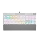 Bàn phím cơ có dây Corsair K70 PRO-WHT-OPX Silver-RGB