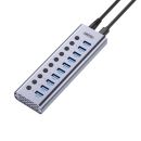 Bộ chia 10 cổng USB 3.0 kèm nguồn 5Gbps UNITEK H1315A
