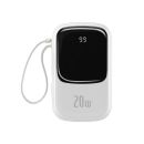 Sạc dự phòng Baseus Qpow Pro Digital Display 20000mAh 20W iP Edition White Overseas (PPQD030002)