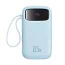 Sạc dự phòng Baseus Qpow2 2-Cable 20000mAh 22.5W Blue (P10055002313-00)