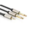 Cáp Audio 3.5mm ra 2 đầu 6.5mm 3m Ugreen 10618