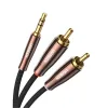 Cáp Audio 3.5mm ra 2 đầu RCA 1m Ugreen 80845