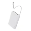 Sạc dự phòng tích hợp cáp sạc type-C Aukey Spark Sling PB-Y53 10000mAh 15W PB-Y53-SIL (PBY53-SIL) - Silver Gray