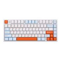 Bàn phím cơ Aula M75 Xanh, Trắng, Cam Purple Fire V2 Switch