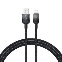 Cáp sạc nhanh USB to Lightning Baseus Discolor 2.4A dài 1m P10374900111-00 Cluster Black