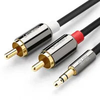 Cáp Vention Jack 3.5mm to 2*RCA dài 2m Metal Type BCF-BH