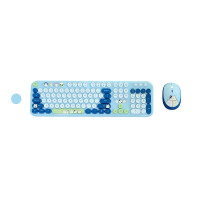 Combo Phím Chuột không dây MOFII SILLY CAT Xanh Dương