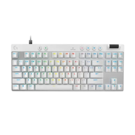 Bàn phím cơ có dây Logitech Pro X TKL Rapid màu Trắng 920-013243