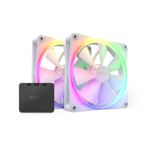 Fan Case NZXT F140RGB 140mm Twin White RF-R14DF-W1 (Kèm Bộ điều khiển RGB)