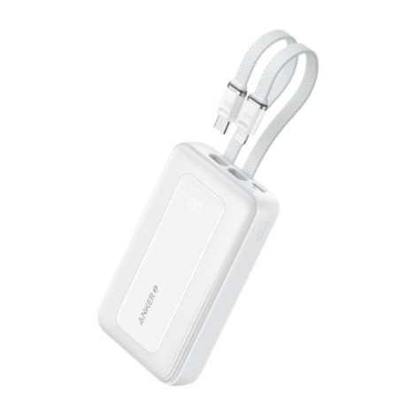 Sạc dự phòng Anker Zolo 30W 20000mah Dual Cable Type C - Lightning White (A1681H21)