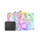 Bộ 3 Fan Case NZXT F120RGB Triple Black RF-R12TF-B1