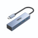 Hub chia 2 Trong 1 Type-C sang USB, LAN UNITEK H312C